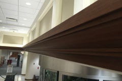 20-inch crown molding wrapped with Belbien film. This project was for a healthcare client out of New Jersey.
