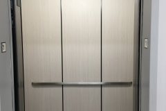 Altyno vinyl woodgrain film was installed in elevator cabs for a client in the Raleigh-Durham area.