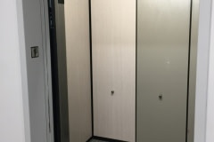 Altyno vinyl woodgrain film was installed in elevator cabs for a client in the Raleigh-Durham area.