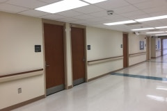 Architectural vinyl film was installed on over 300 main level doors at a hospital in eastern North Carolina.